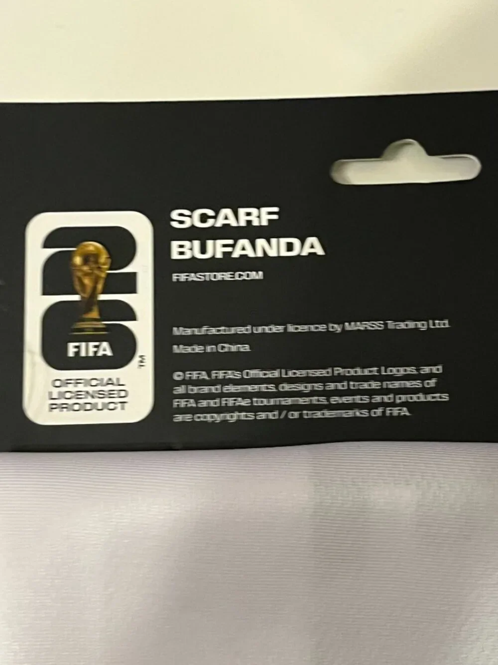 FIFA Red White Blue & Black Scarf (Collector item - Official Merch)  NWT